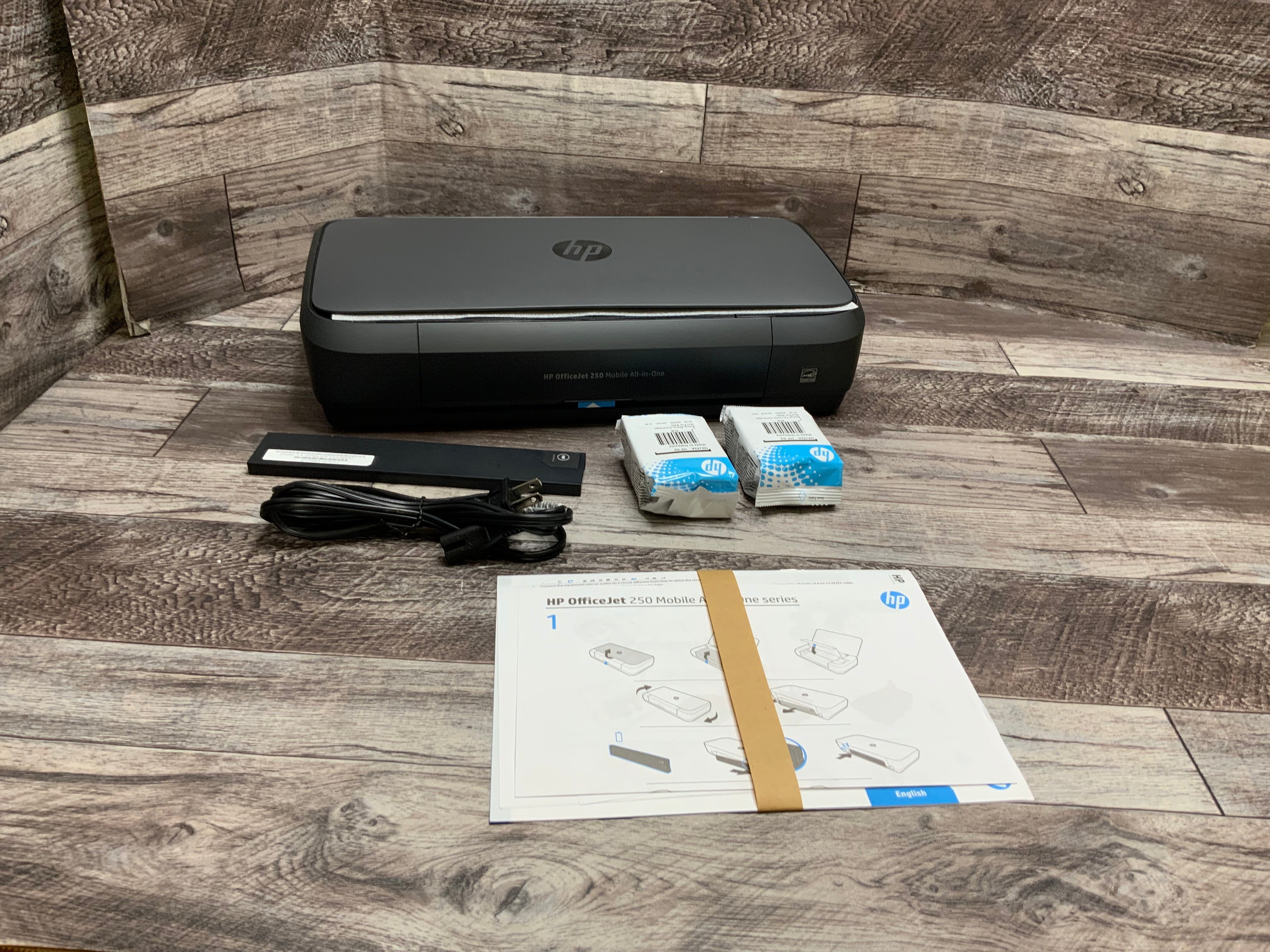 HP OfficeJet 250 Mobile All-In-One Printer W/ 2 Ink Cartridges **Open Box** (8087189520622)
